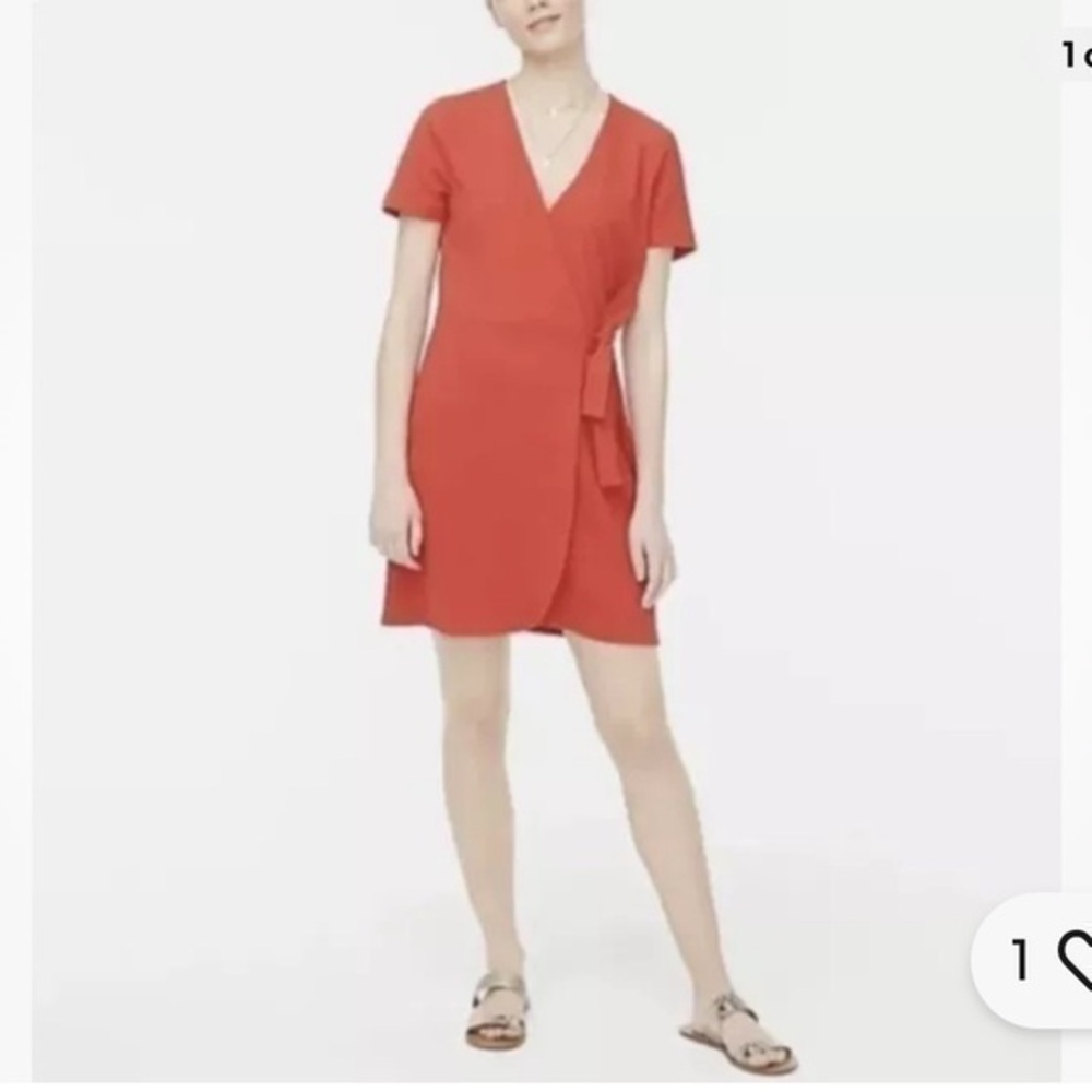 J Crew wrap dress in red